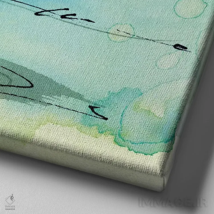 تابلو دکوراتیو گل ها XLIII اثر کتی مورتون استنیون - نمای نزدیک بافت بوم