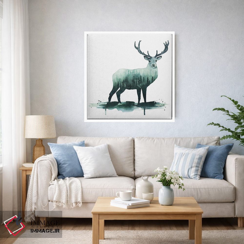 تابلو دکوراتیو گوزن طبیعت اثر کلسی مک نت - D2W