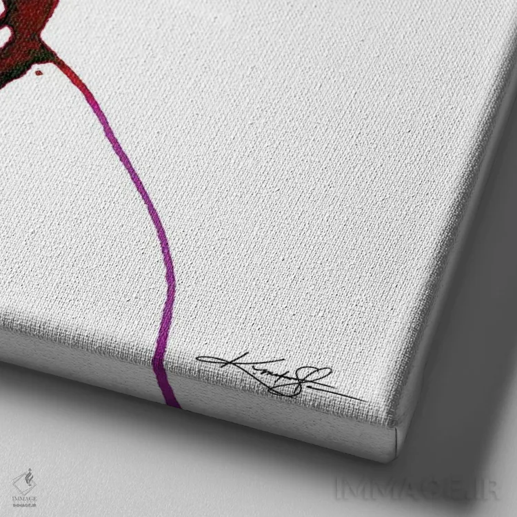 تابلو مدرن تداعی های طبیعی چهل ونهم اثر کتی مورتون استنیون - نمای نزدیک بافت بوم