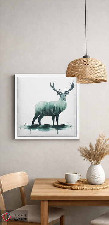 تابلو دکوراتیو گوزن طبیعت اثر کلسی مک نت - D3W