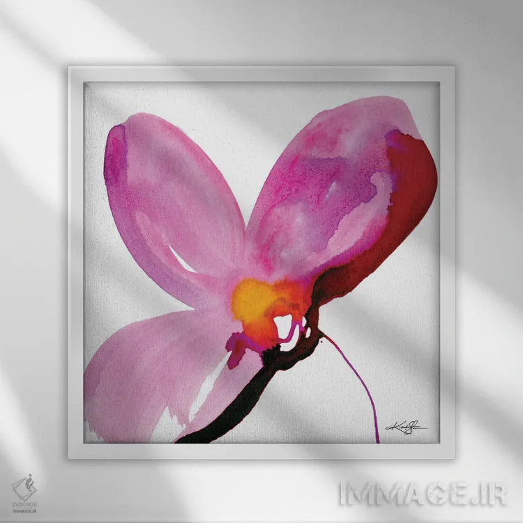 تابلو مدرن تداعی های طبیعی چهل ونهم اثر کتی مورتون استنیون - نمای قابدار سفید