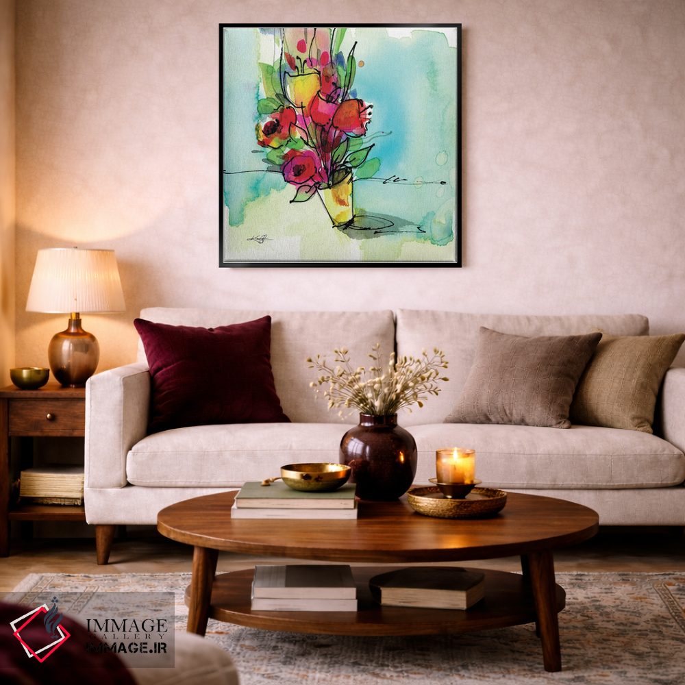 تابلو دکوراتیو گل ها XLIII اثر کتی مورتون استنیون - D2B