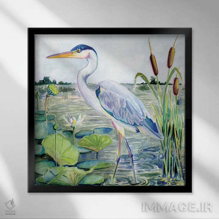 تابلو دکوراتیو زندگی در مناطق کم ارتفاع XVI اثر کیتی ناپولی - نمای قابدار مشکی