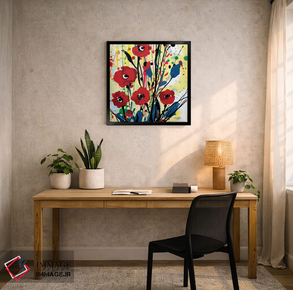 تابلو دکوراتیو رویاهای شقایق سوم اثر کتی مورتون استنیون - D6B