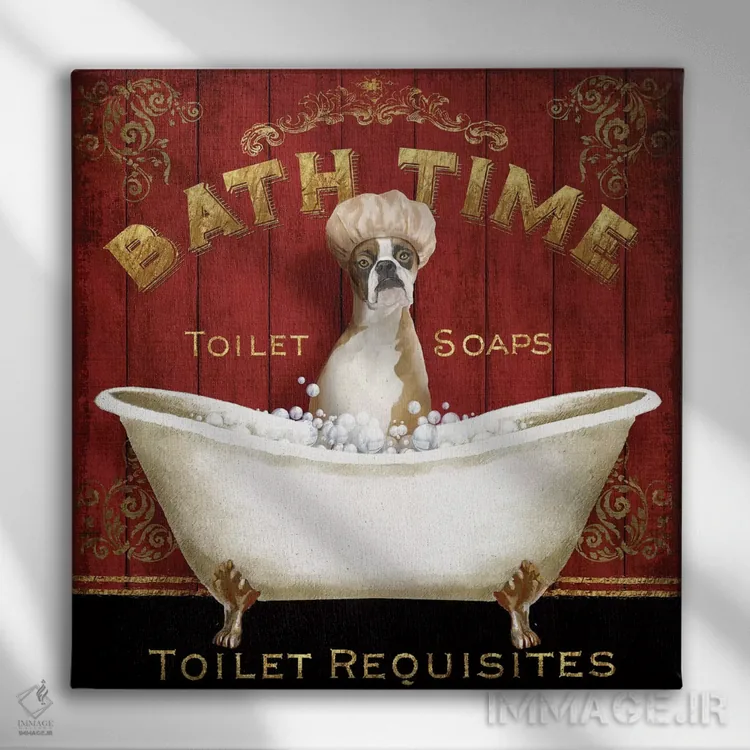 تابلو دکوراتیو زمان حمام اثر کنراد ناتسن - نمای روبهرو روی دیوار