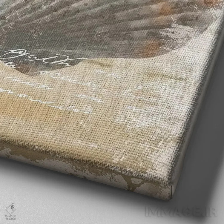 تابلو دکوراتیو ساحل دریا اثر کنراد ناتسن - نمای نزدیک بافت بوم