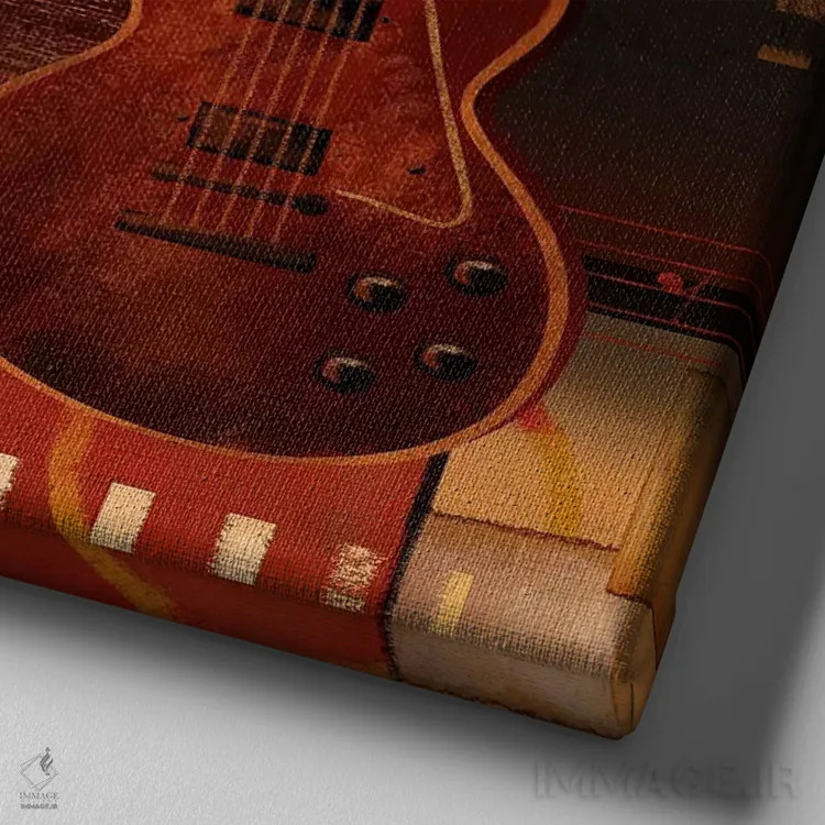 تابلو دکوراتیو جاز شهری اثر کنراد ناتسن - نمای نزدیک بافت بوم