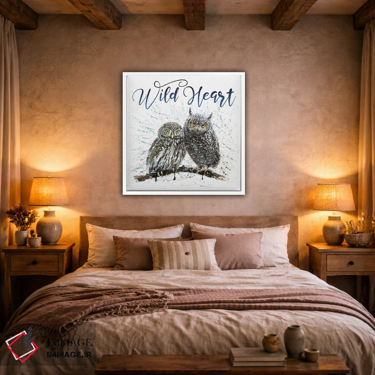 تابلو دکوراتیو جغدهای دل وحشی اثر کنستانتین کالینین - D3W