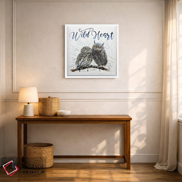 تابلو دکوراتیو جغدهای دل وحشی اثر کنستانتین کالینین - D5W