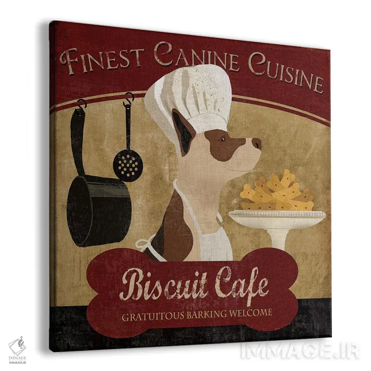 تابلو دکوراتیو کافه بیسکوییت اثر کنراد ناتسن - نمای پرسپکتیو محصول