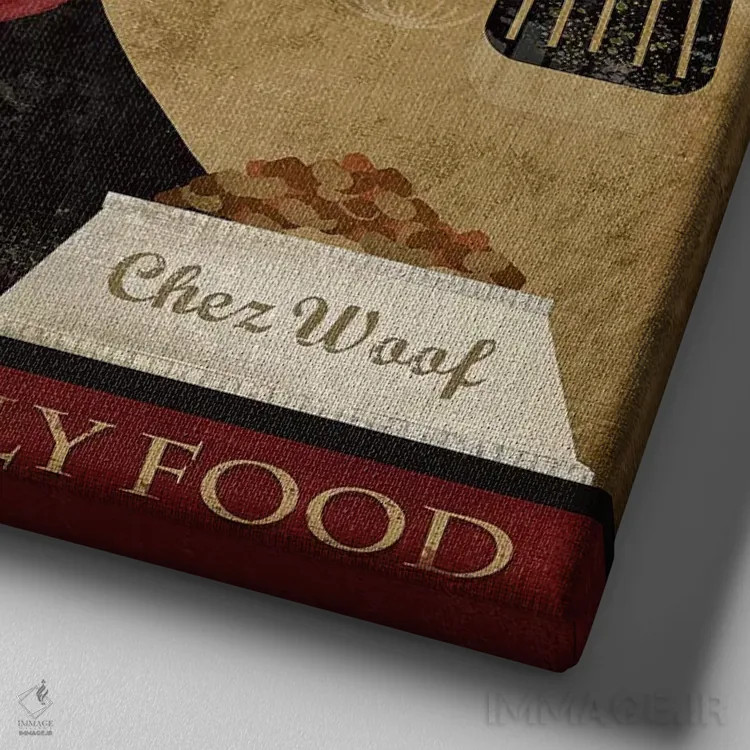 تابلو دکوراتیو استخوان نوش جان اثر کنراد ناتسن - نمای نزدیک بافت بوم