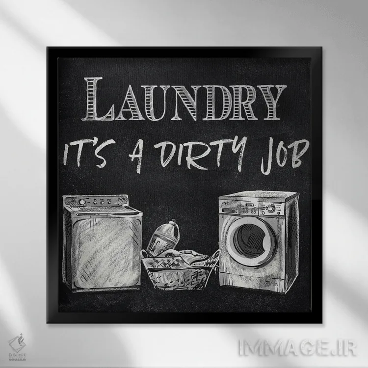 تابلو دکوراتیو کار کثیف اثر کنراد ناتسن - نمای قابدار مشکی