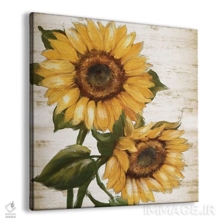 تابلو دکوراتیو تابستان آفتابگردان II اثر کنراد ناتسن - نمای پرسپکتیو محصول