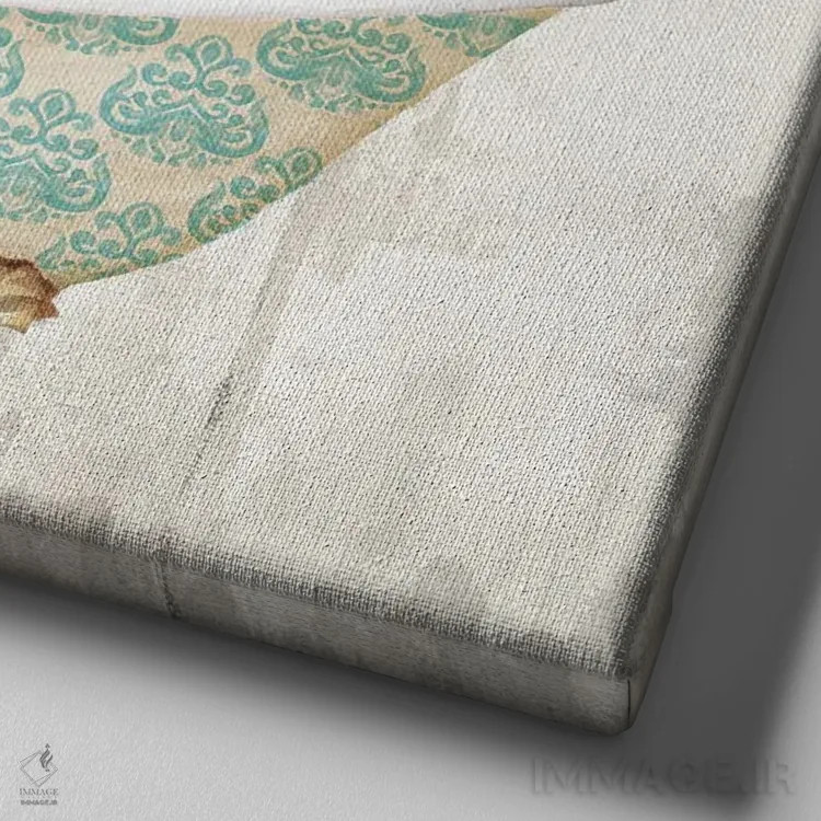 تابلو دکوراتیو آرامش در حمام اثر کنراد ناتسن - نمای نزدیک بافت بوم