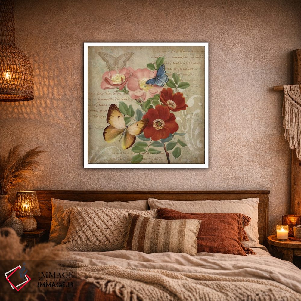 تابلو دکوراتیو گیاه شناسی پروانه I اثر کنراد ناتسن - D1W