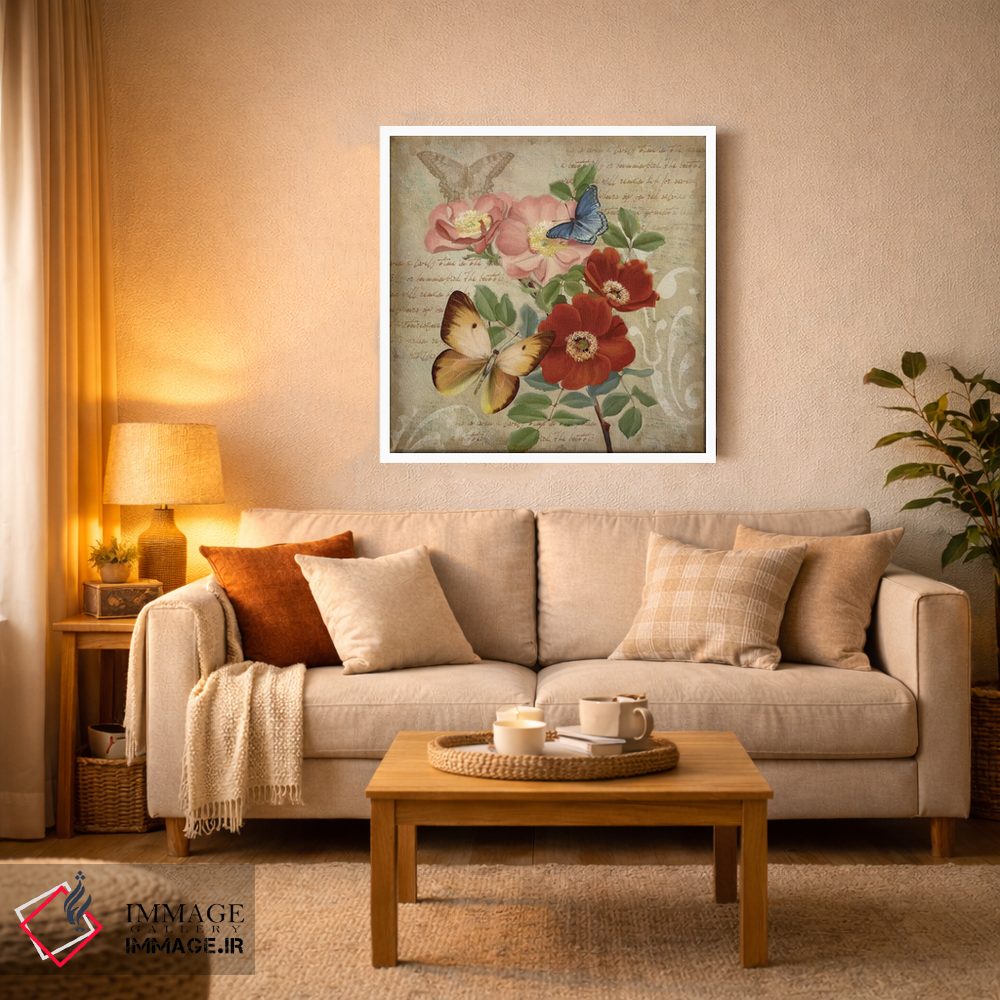 تابلو دکوراتیو گیاه شناسی پروانه I اثر کنراد ناتسن - D2W