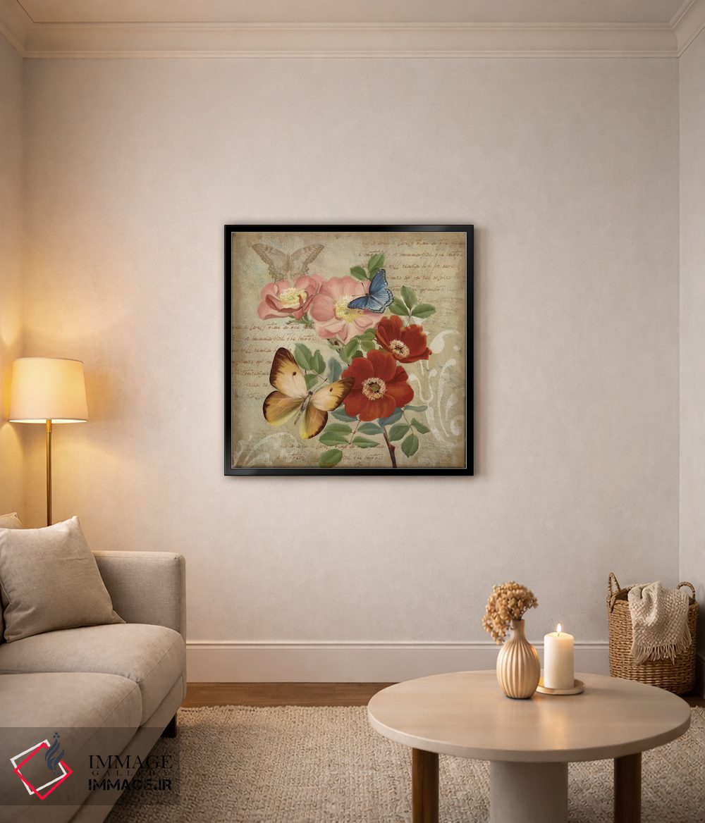 تابلو دکوراتیو گیاه شناسی پروانه I اثر کنراد ناتسن - D4B