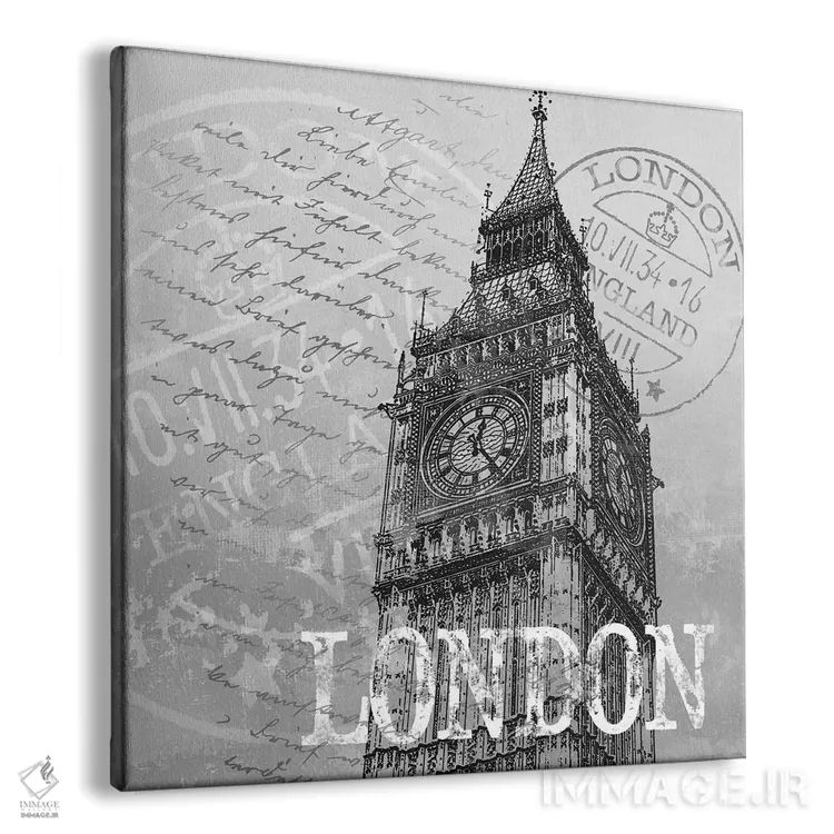 تابلو دکوراتیو لندن اثر کنراد ناتسن - نمای پرسپکتیو محصول