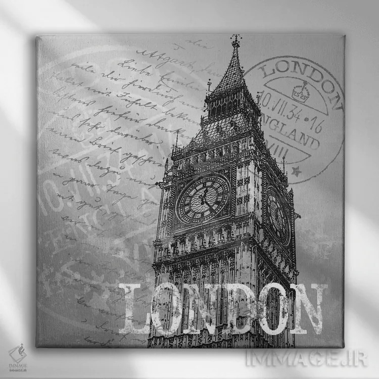 تابلو دکوراتیو لندن اثر کنراد ناتسن - نمای روبهرو روی دیوار