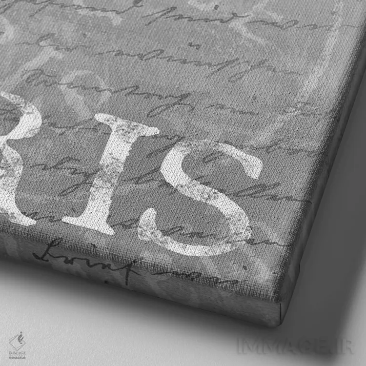 تابلو دکوراتیو پاریس اثر کنراد ناتسن - نمای نزدیک بافت بوم