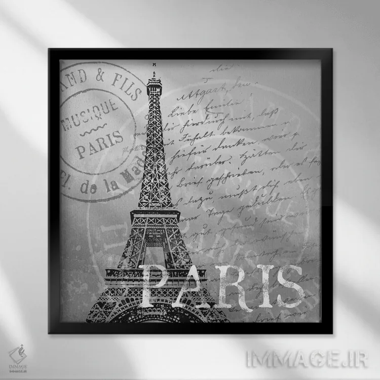 تابلو دکوراتیو پاریس اثر کنراد ناتسن - نمای قابدار مشکی