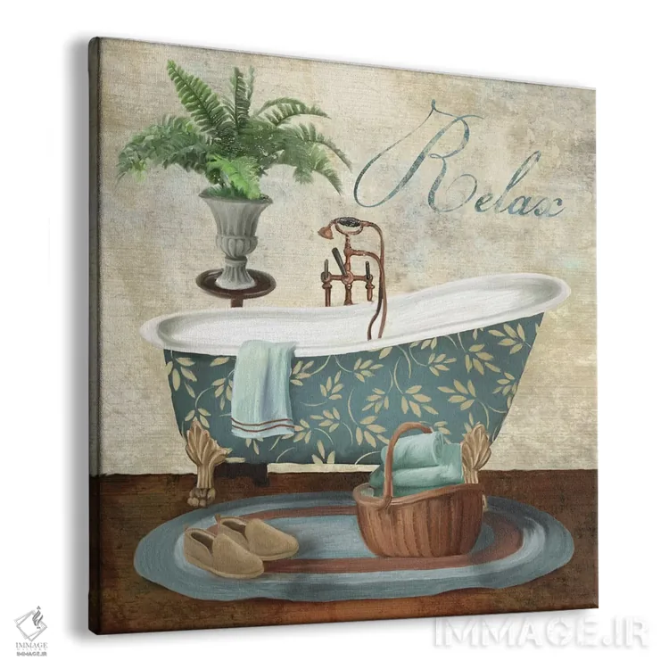 تابلو دکوراتیو آرامش در حمام اثر کنراد ناتسن - نمای پرسپکتیو محصول
