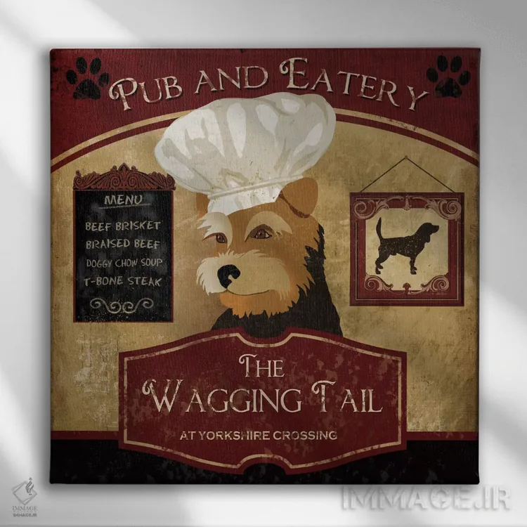 تابلو دکوراتیو دم تکان دهنده اثر کنراد ناتسن - نمای روبهرو روی دیوار