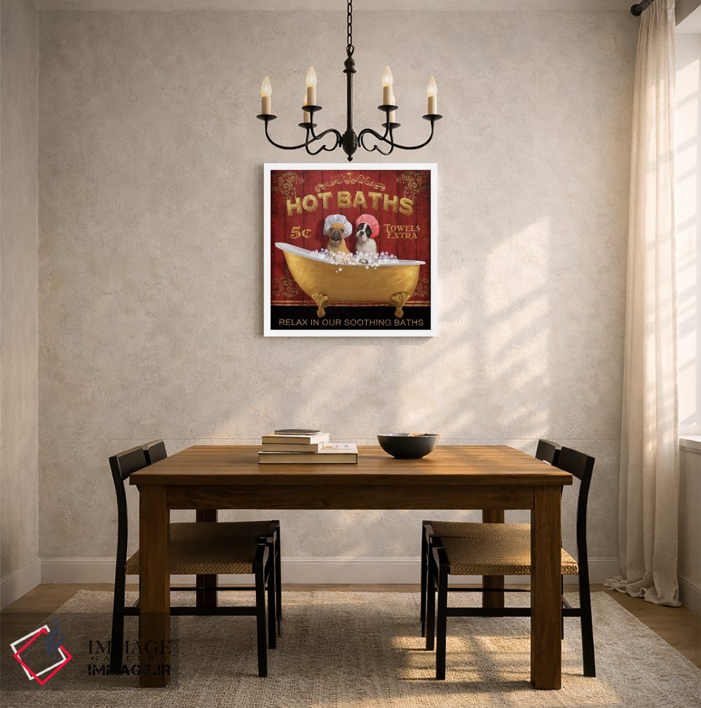 تابلو دکوراتیو حمام داغ اثر کنراد ناتسن - D4W