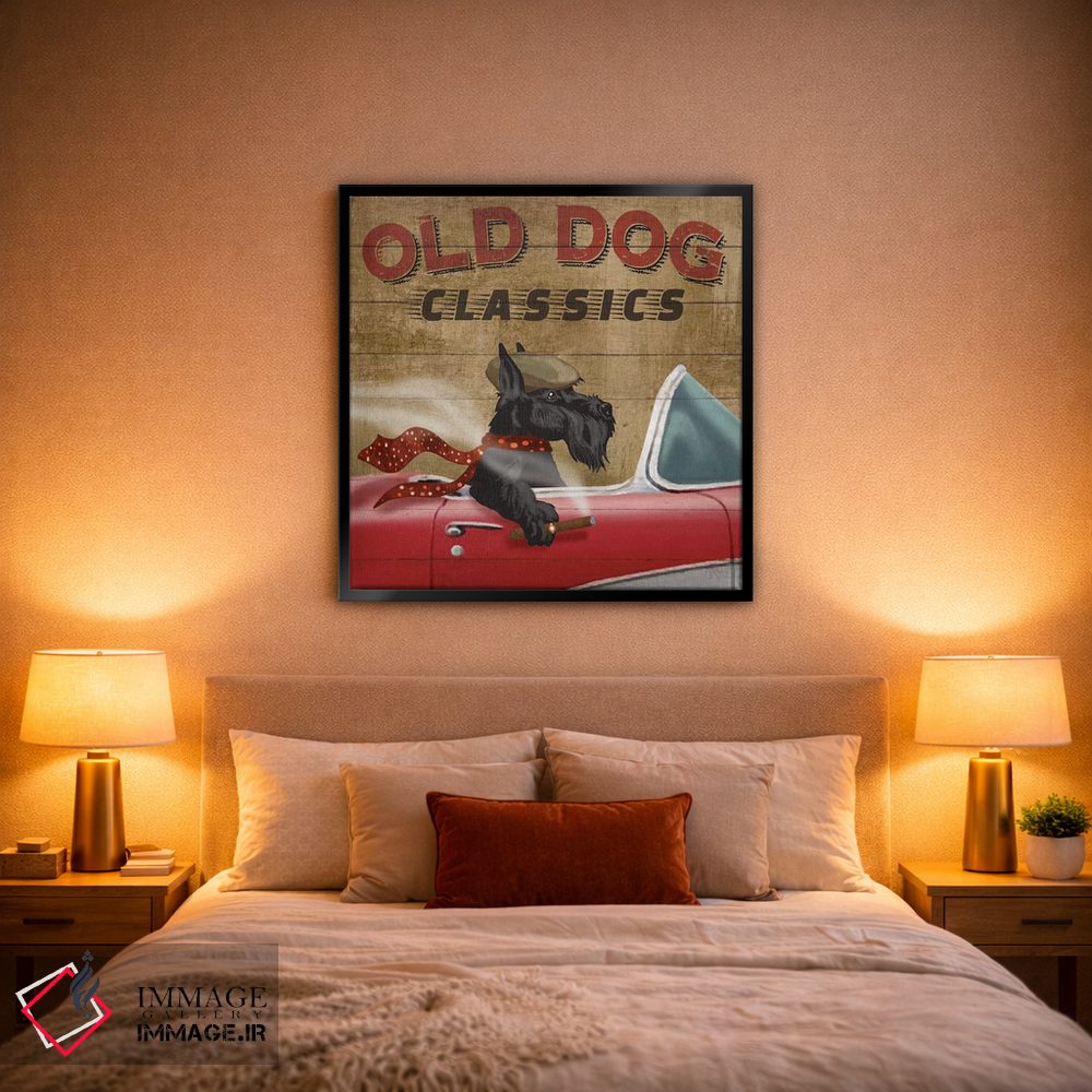 تابلو دکوراتیو کلاسیک های سگ پیر اثر کنراد ناتسن - D1B