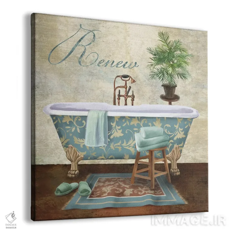 تابلو دکوراتیو تجدید نیرو در حمام اثر کنراد ناتسن - نمای پرسپکتیو محصول