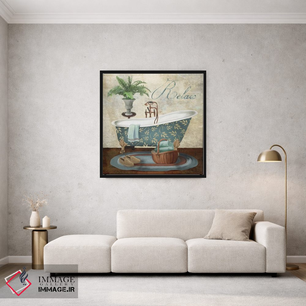 تابلو دکوراتیو آرامش در حمام اثر کنراد ناتسن - D1B
