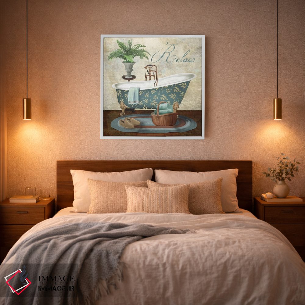 تابلو دکوراتیو آرامش در حمام اثر کنراد ناتسن - D2W