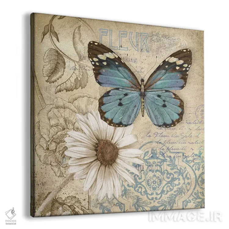 تابلو دکوراتیو باغ پروانه II اثر کنراد ناتسن - نمای پرسپکتیو محصول
