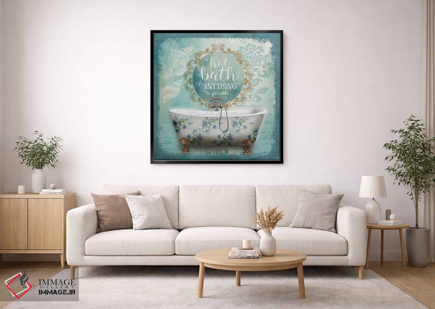 تابلو دکوراتیو حمام آینه I اثر کنراد ناتسن - D1B