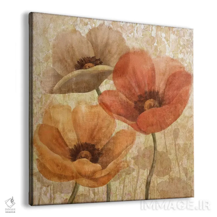 تابلو دکوراتیو جذابیت خشخاش II اثر کنراد ناتسن - نمای پرسپکتیو محصول