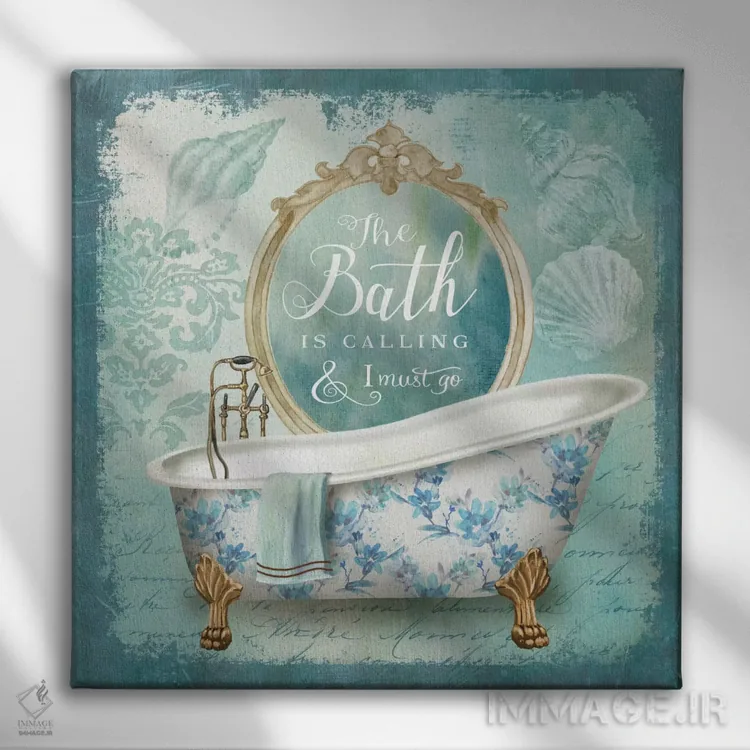 تابلو دکوراتیو حمام آینه II اثر کنراد ناتسن - نمای روبهرو روی دیوار