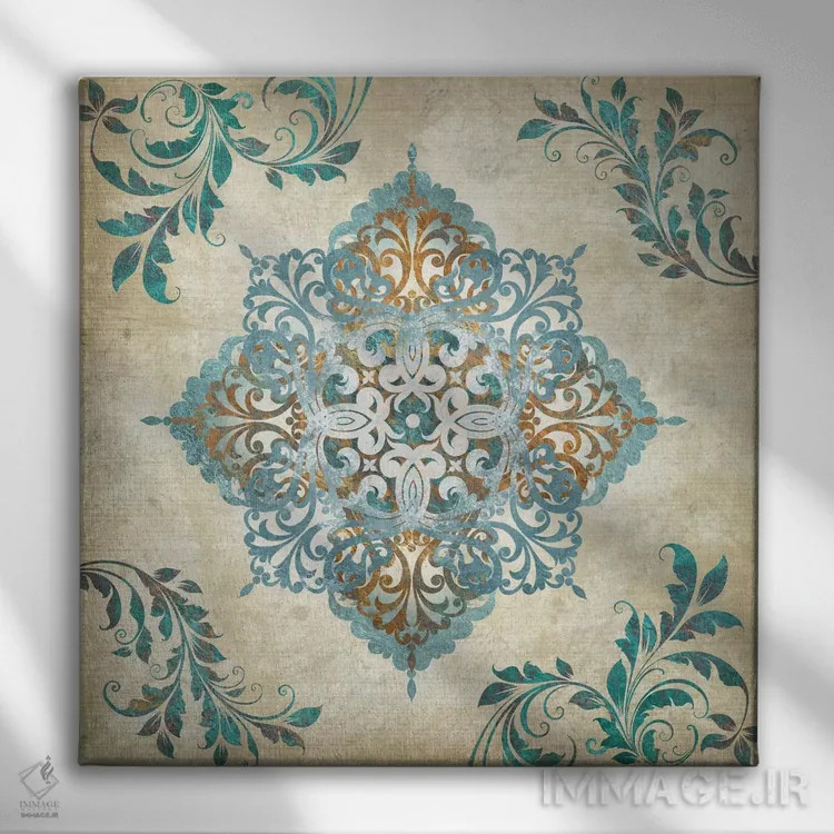 تابلو دکوراتیو آرابسک I اثر کنراد ناتسن - نمای روبهرو روی دیوار