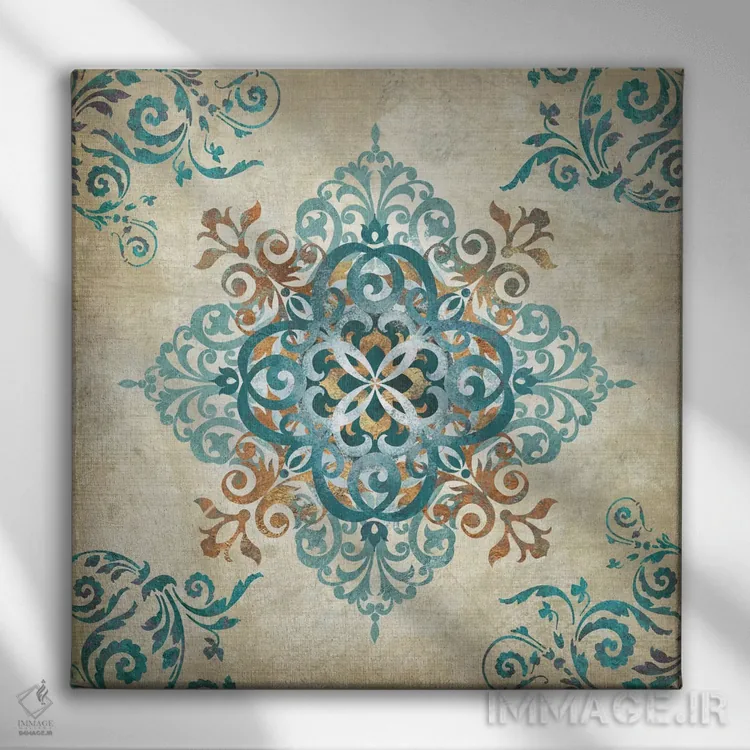 تابلو دکوراتیو آرابسک II اثر کنراد ناتسن - نمای روبهرو روی دیوار