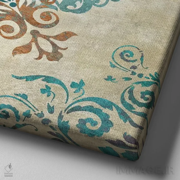 تابلو دکوراتیو آرابسک II اثر کنراد ناتسن - نمای نزدیک بافت بوم