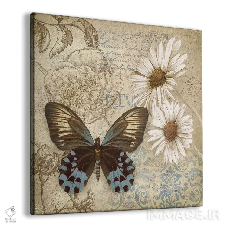 تابلو دکوراتیو باغ پروانه I اثر کنراد ناتسن - نمای پرسپکتیو محصول