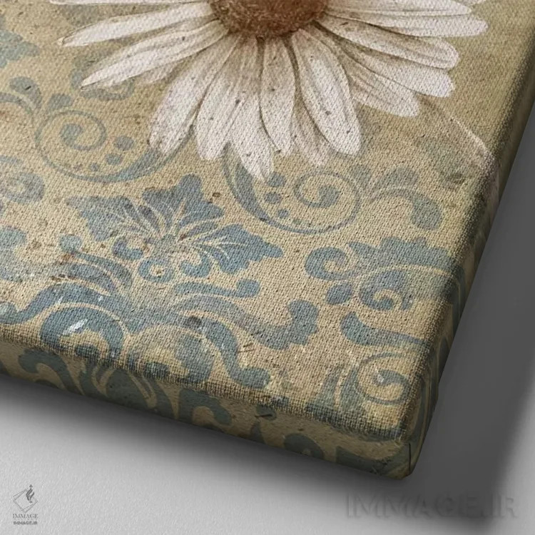 تابلو دکوراتیو باغ پروانه I اثر کنراد ناتسن - نمای نزدیک بافت بوم