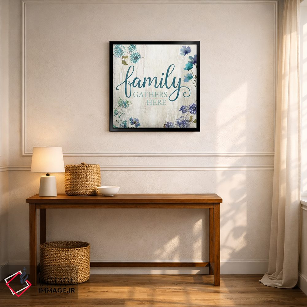 تابلو دکوراتیو خانواده اینجا جمع می شود اثر کنراد ناتسن - D6B