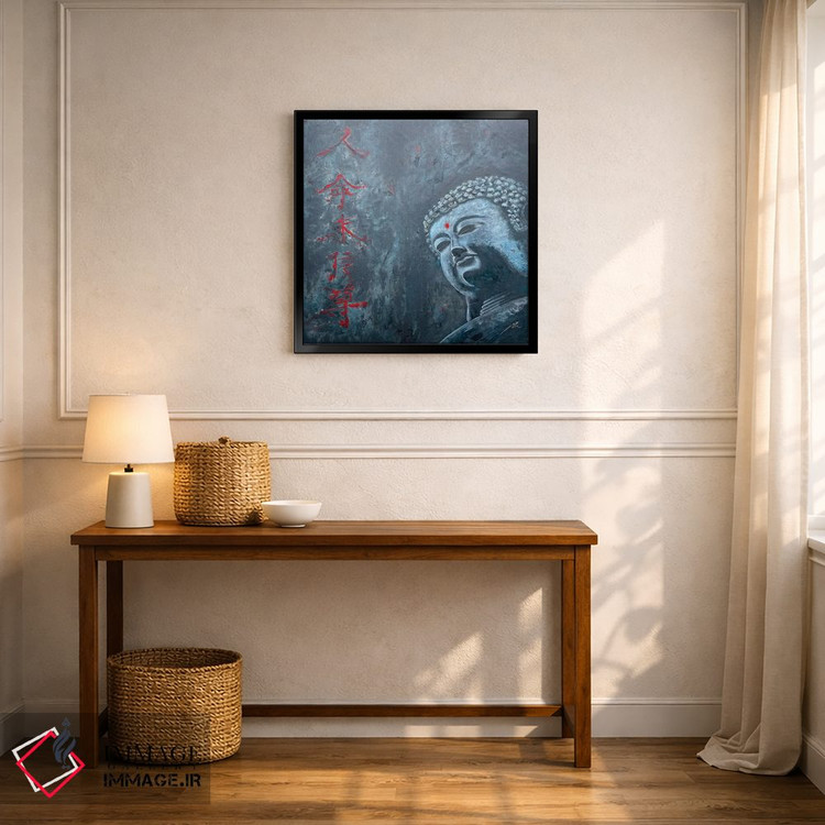 تابلو دکوراتیو بودا و زندگی اثر کوروش نژاد - D6B