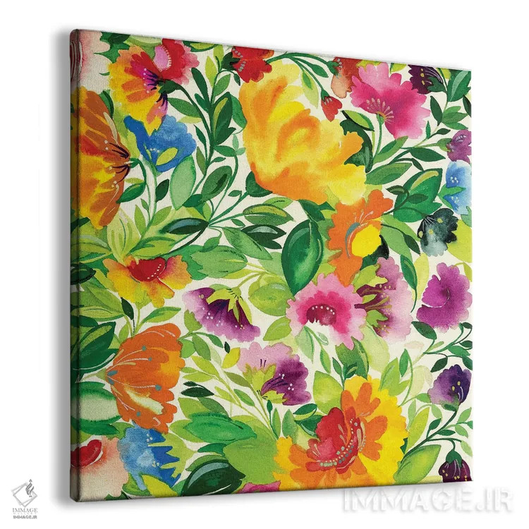 تابلو دکوراتیو دسته گل تیرماه ۲ اثر کیم پارکر - نمای پرسپکتیو محصول