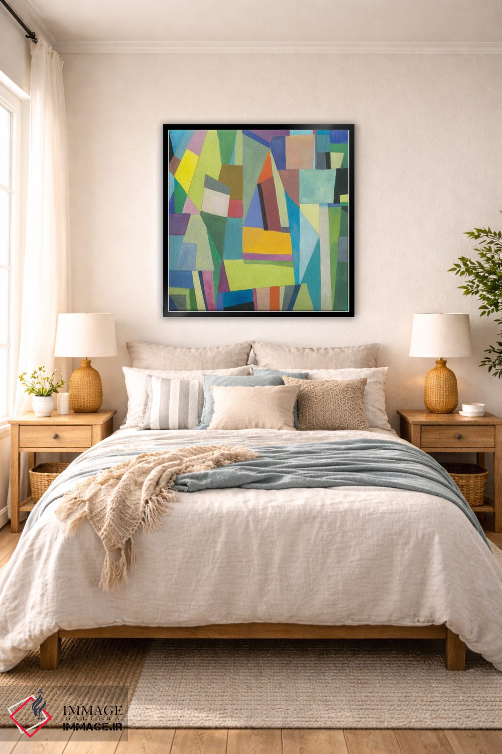 تابلو انتزاعی هامبورگ اثر کیم پارکر - D6B