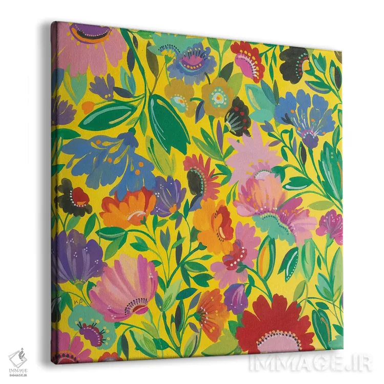 تابلو دکوراتیو باغ مکزیکی ۲ اثر کیم پارکر - نمای پرسپکتیو محصول