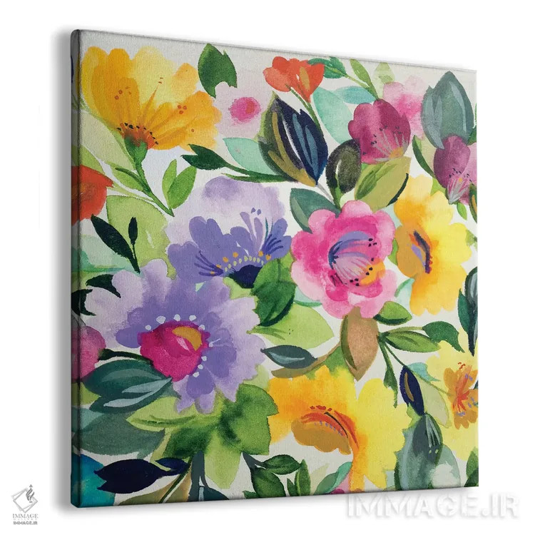 تابلو دکوراتیو زینیاهای اسطوخودوسی ۲ اثر کیم پارکر - نمای پرسپکتیو محصول