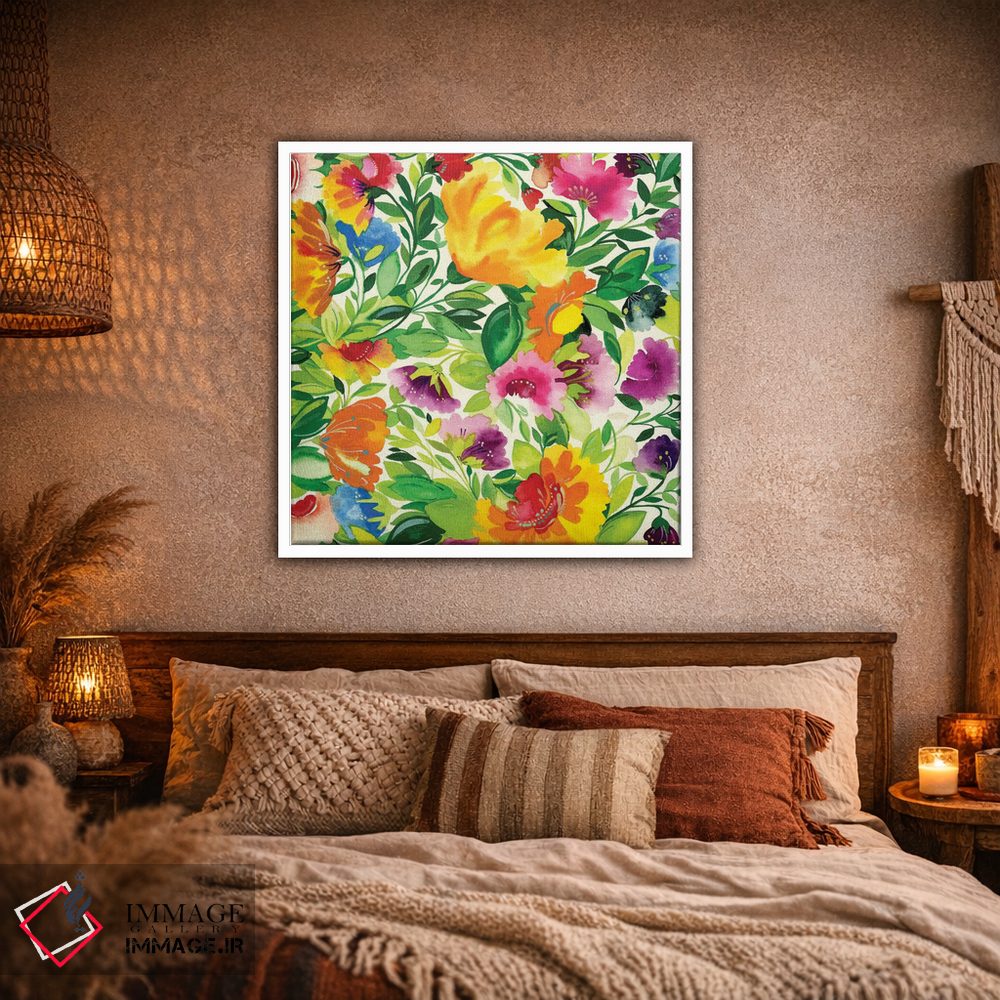 تابلو دکوراتیو دسته گل تیرماه ۲ اثر کیم پارکر - D1W
