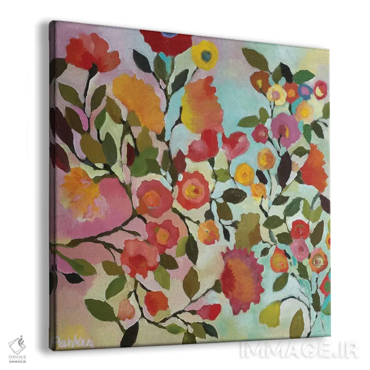 تابلو دکوراتیو طاق گل رز اثر کیم پارکر - نمای پرسپکتیو محصول