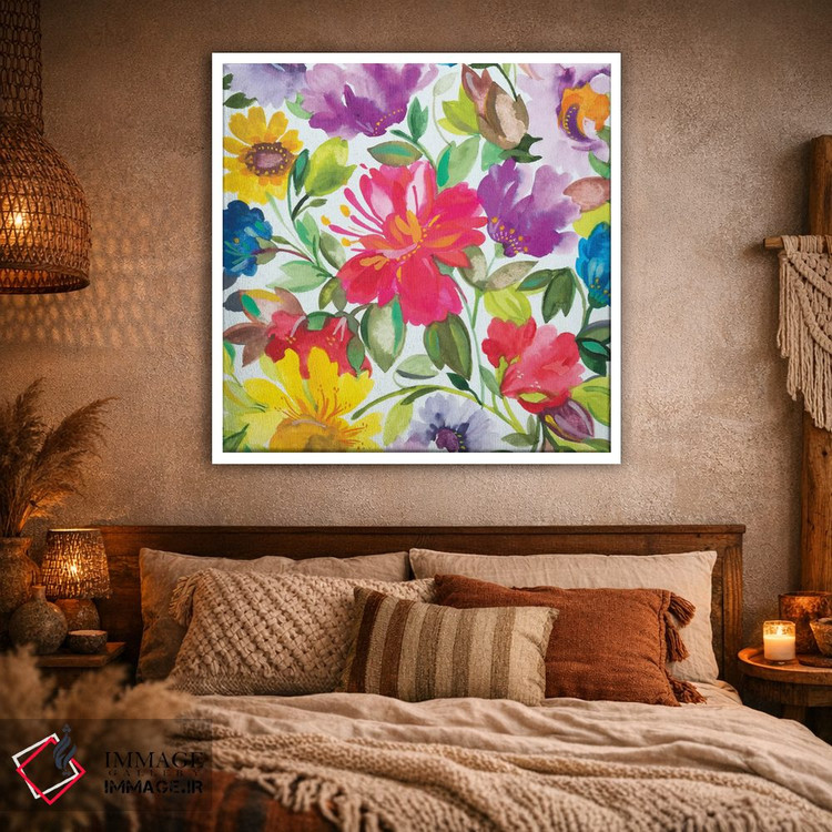 تابلو دکوراتیو ختمی ۲ اثر کیم پارکر - D1W